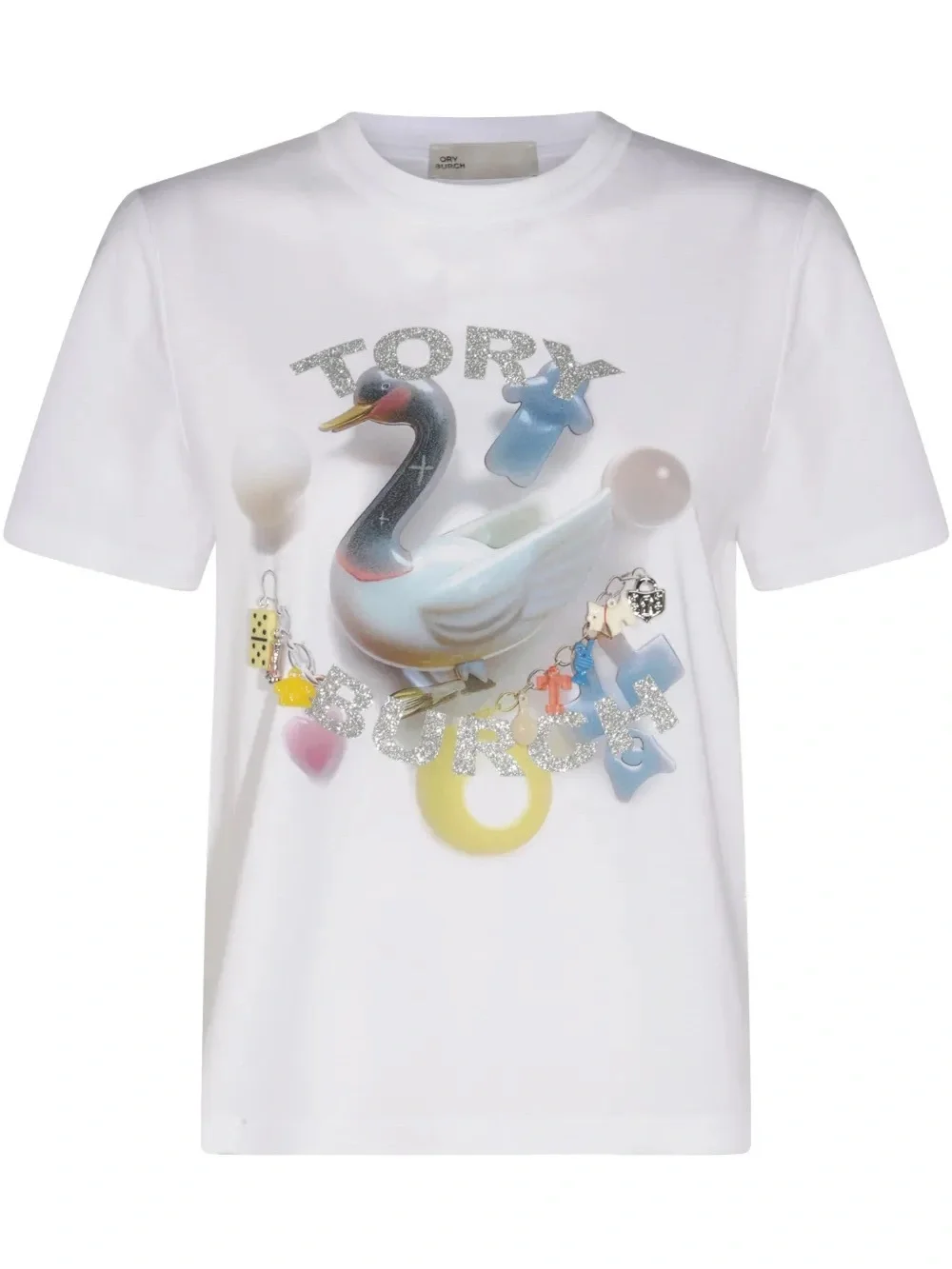 NWT Tory Burch logo-print T-shirt “Lucky Duck